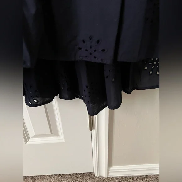 Chico’s Eyelet Off Shoulder Tiered Midi Dress - Picture 8 of 9